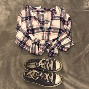 Kenneth Cole Plaid Button Down